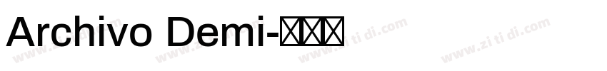 Archivo Demi字体转换